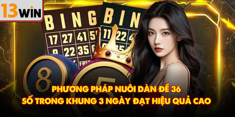 Phương pháp nuôi dàn đề 36 số trong khung 3 ngày đạt hiệu quả cao
